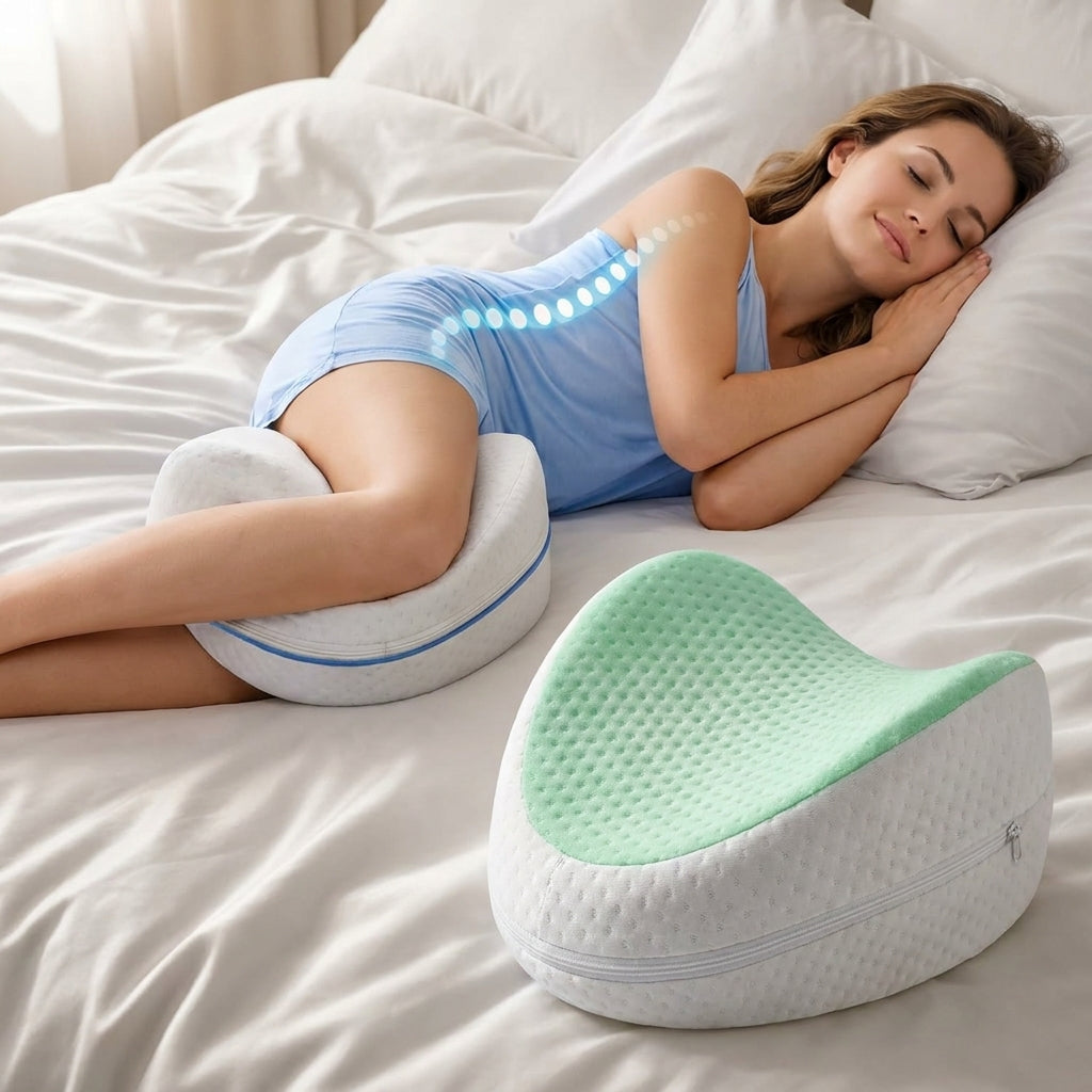Almohada Ergonómica para Piernas: Dile Adiós al Dolor de Espalda y Mejora tu Postura al Dormir